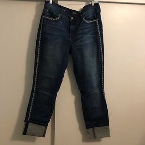 NYDJ wide cuff ankle jeans